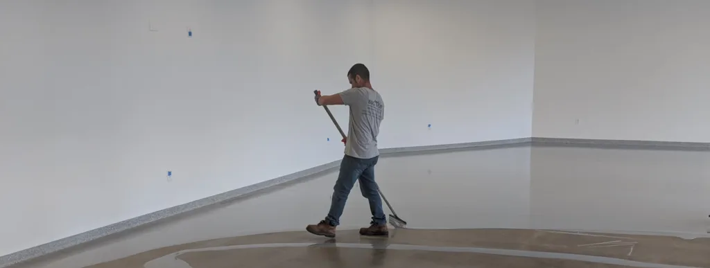 installing epoxy flooring commercial property